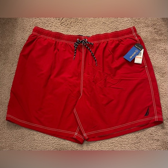 Nautica & Rochester Bundle Men's Quick Dry Nylon 8" Swim Trunks Shorts 3XL NWT - Picture 3 of 9